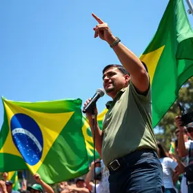 PT provoca Flávio Bolsonaro