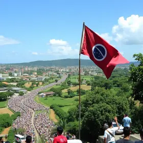 Ato pela Reforma Agrária Popular em Belo Horizonte
